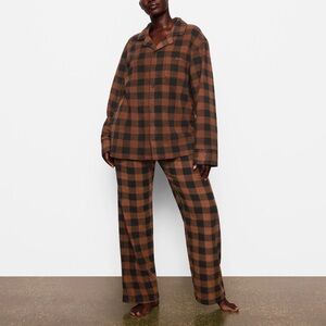 Skims Fleece Plaid PJ Set